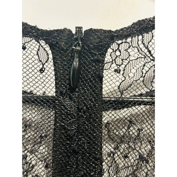 Sandro Paris Womens Long-Sleeve Dress Sz 1 (US Small) Lace Metallic MSRP $545 - Picture 9 of 16